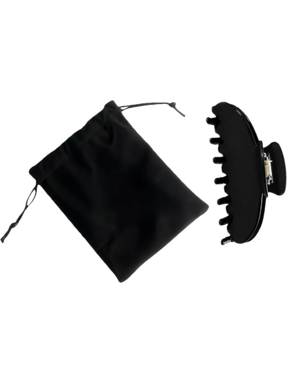 Durable 4-Inch Black Claw Hair Clips - Perfect for Fine & Thick Hair